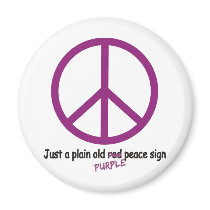 Purple Peace magnets