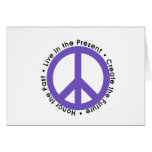 Purple Peace Sign Cards