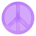 Purple Peace Sign Sticker by annaleeblysse Purple Peace Sign Sticker