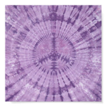 Purple Peace Sign Tie Dye posters by mrtiedye Purple Peace Sign Tie Dye posters