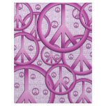 Purple Peace Signs Scrapbook Paper letterhead