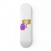 purple peace custom skateboard