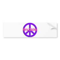 Purple Peace Symbol bumper stickers