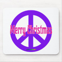 Purple Peace Symbol mousepads