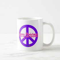 Purple Peace Symbol mugs