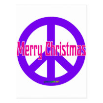 Purple Peace Symbol postcards