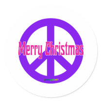 Purple Peace Symbol stickers