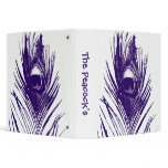 Purple Peacock Feather binders