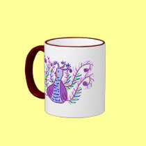 Purple Peacock mugs