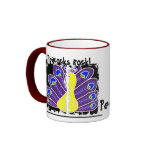 Purple Peacock Mugs