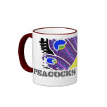 Purple Peacock Mugs