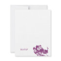 Purple peacock wedding enclose RSVP response card invitation