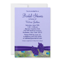 Purple Peacock Wedding Invitations