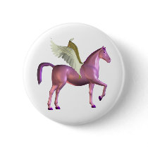 Purple Pegasus Button by turtlepig Purple Pegasus Button