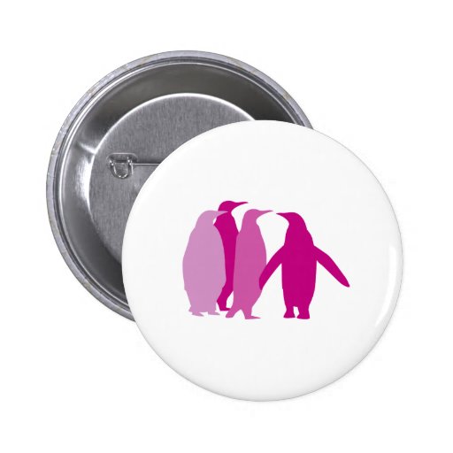 Purple Penguins Button