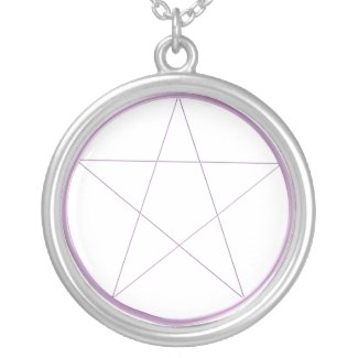 Purple Pentacle Necklace