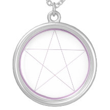 Purple Pentacle Necklace