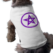 Purple Pentacle Pentagram pet clothing