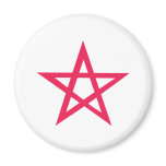 purple pentacle pentagram magnets