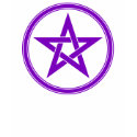 Purple Pentacle Pentagram t-shirts