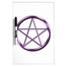 Purple Pentagram on white Dry Erase Board