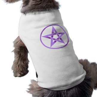 Purple Pentagram Pentacle Dog Clothing