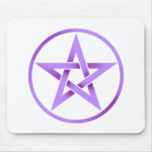 Purple Pentagram Pentacle Mouse Mat