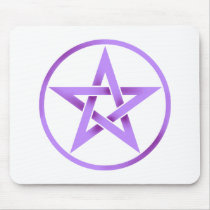 Purple Pentagram Pentacle mousepads