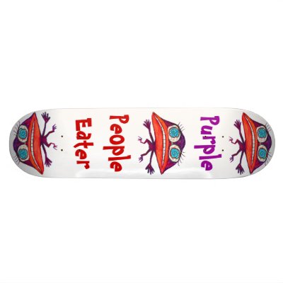 Purple+People+Eater Skateboard Decks by Hoffard