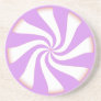 Purple Peppermint Candy Beverage Coasters