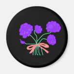 Purple Perfection Bouquet Fridge Magnet