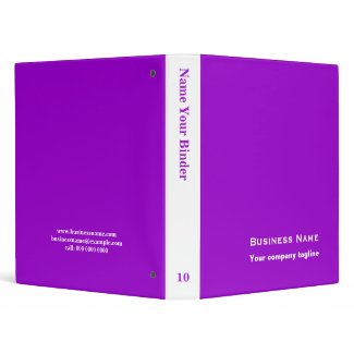 Purple - Personalized Office Binders binder