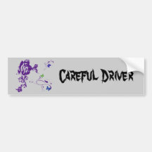 Purple Petals Bumper Stickers