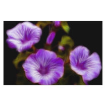 Purple Petunias Stationery Paper