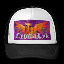 Purple Phoenix, Griffen Symbols Logo Banner  B&... hats