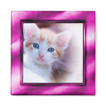 Purple Photo Frame Magnet by annaleeblysse Purple Photo Frame Magnet