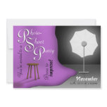 Purple Photoshoot Party Invitations