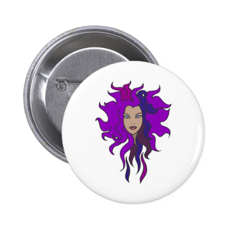 Purple Pinback Button