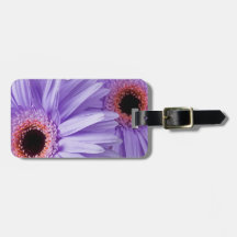 Purple Pink Daisy Customized Daisies Template Tag For Luggage