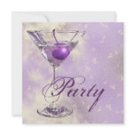 Purple pink elegant formal party invitations