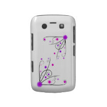 Purple & Pink Flower Swirls Blackberry Case