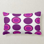 Purple Pink Lilac Circles theme Pillow Cushion