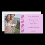 Purple Pink Paisley Save the Date  Your Photo