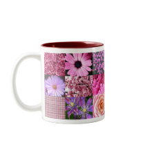 Purple / Pink Photo Collage Coffee Mug