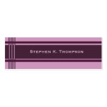 Purple pink Professional Stripes Block Business Cards