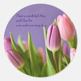 Purple Pink Tulips Mother's Day