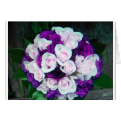 purple pink wedding flowers cards by kkincade12