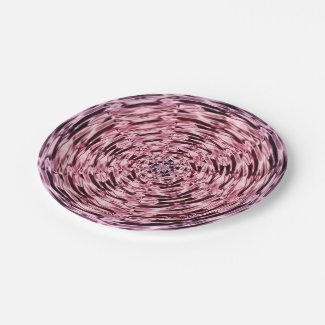 Purple Pink Wine Faux Satin 7 Inch Paper Plate