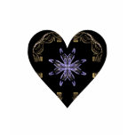 Purple Pinwheel Framed with Gold Heart Tshirt