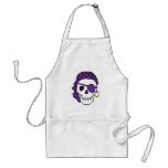 Purple Pirate Skull Apron